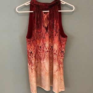 White House Black Market Red Tank Top